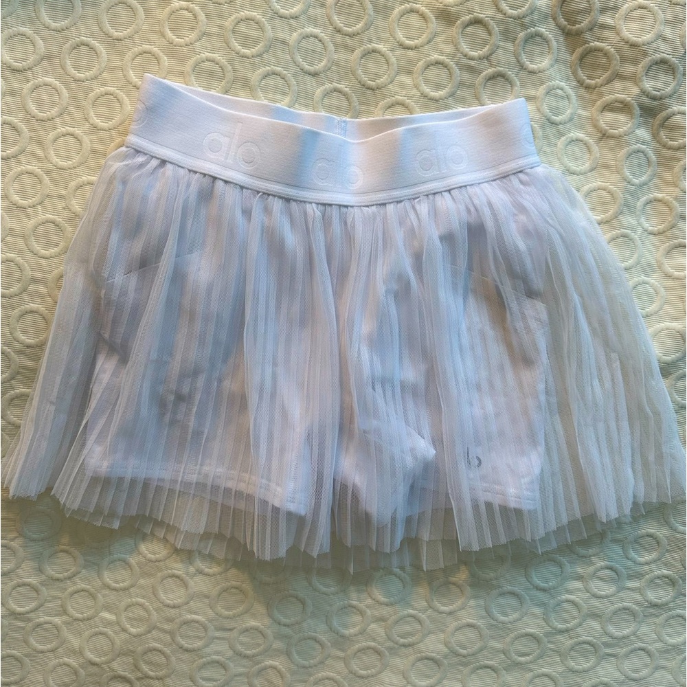 Alo sheer tennis skirt